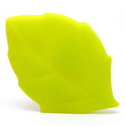 2 Stks/set Draagbare Reizen Outdoor Blad Vormige Water Flessen Bekerhouder Drinken Bag Silicone Drinken Borstelen Wassen Tool: 2pcs / green