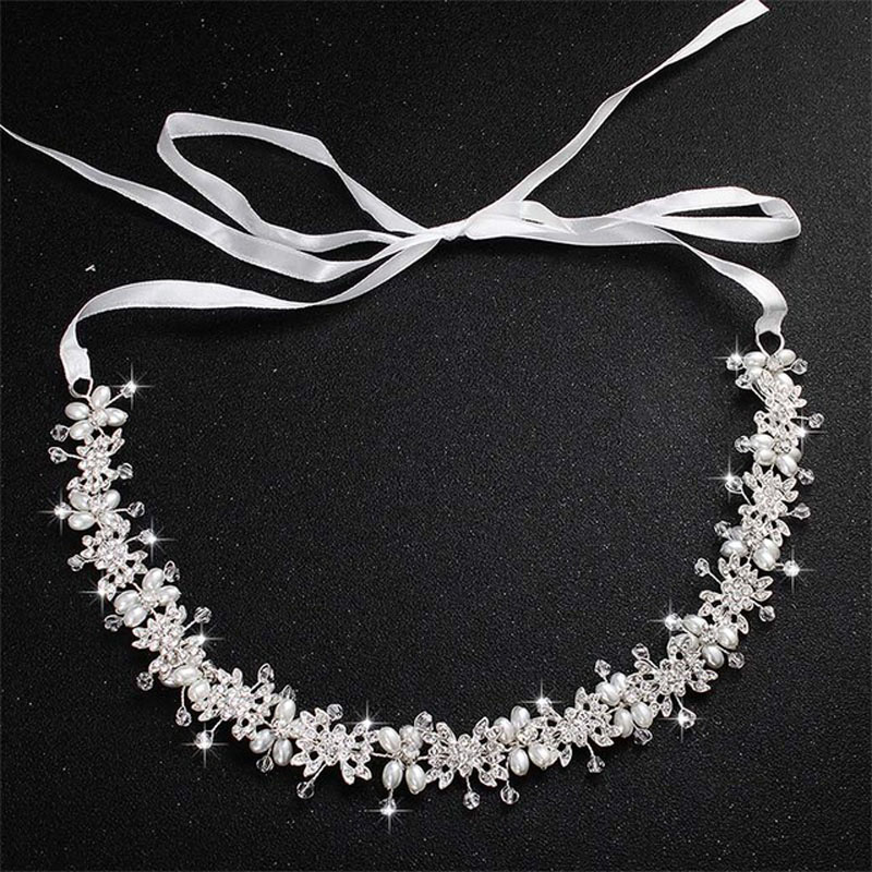 Diademas de cristal transparente de lujo para mujer, enredadera para el cabello nupcial, accesorios de joyas para el cabello de boda, tocado de novia, coronas,: Pistola negra plateada