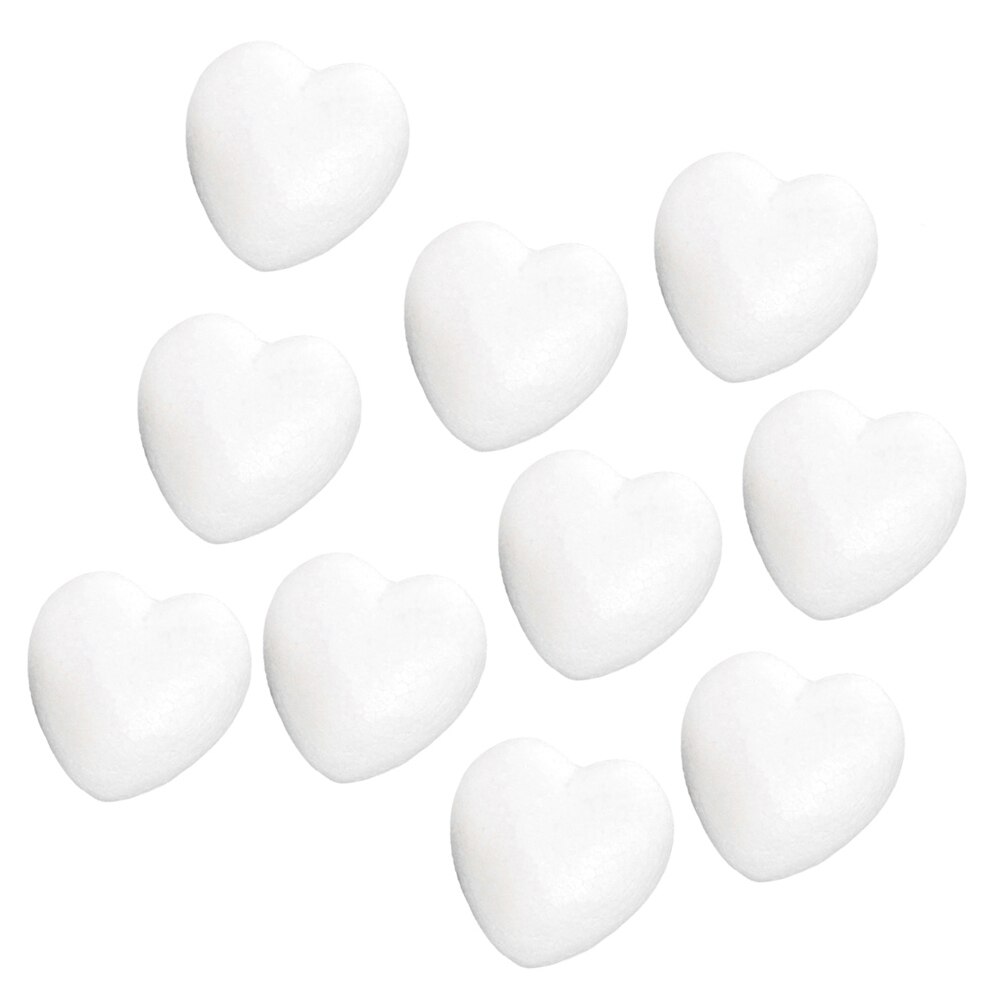 10 Pieces 2cm Shaped Styrofoam Ornaments DIY Craft Party Decoration: Heart6cm