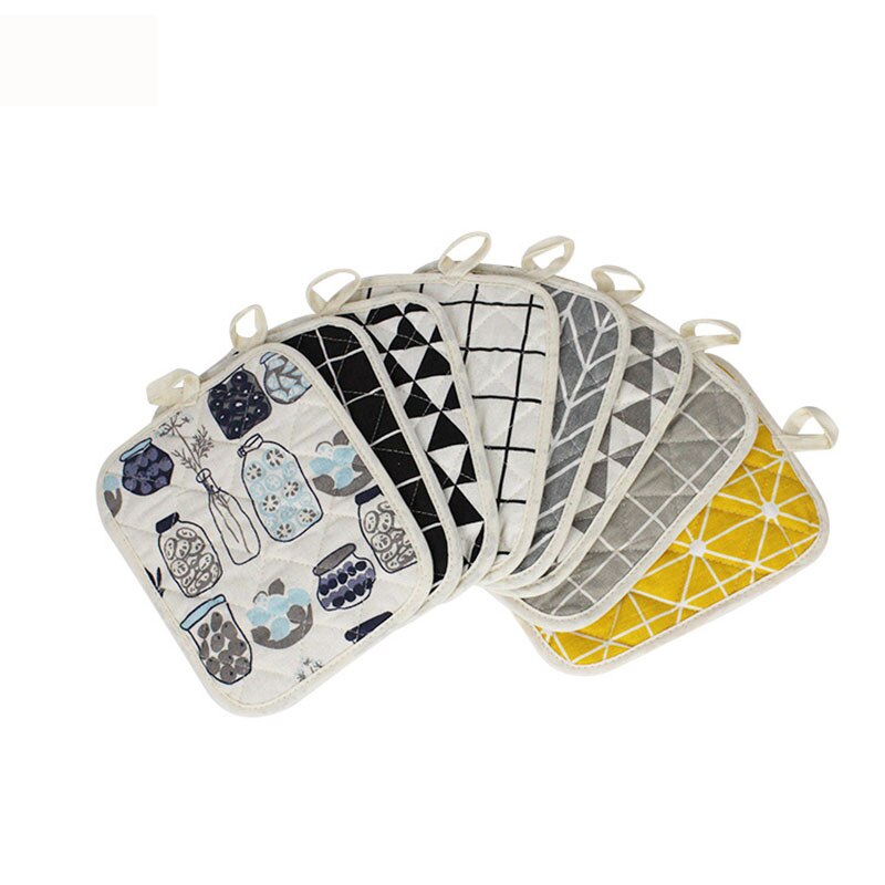 Almohadillas aislantes térmicas para cocina, manteles individuales multifunción de tela, doble uso
