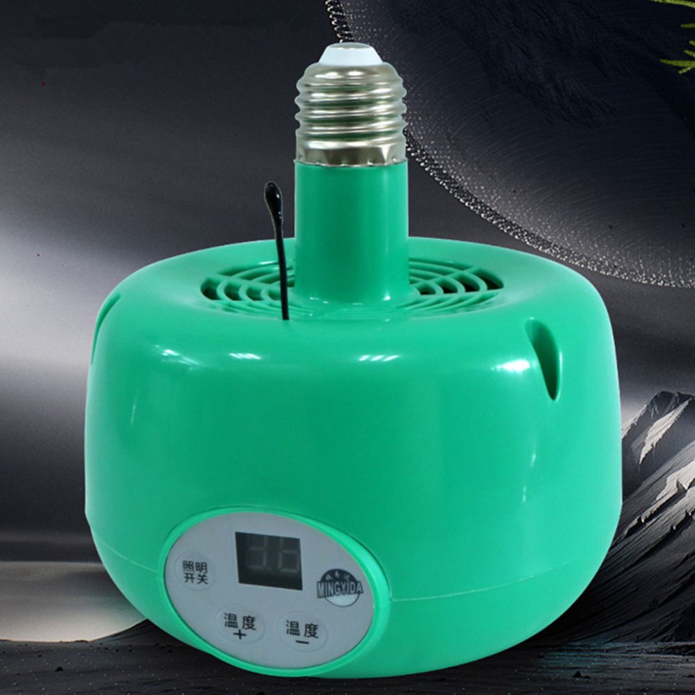 1Pc Fokken Heat Emitter Reptiel Warmtelamp Verwarming Emitter (Groen)