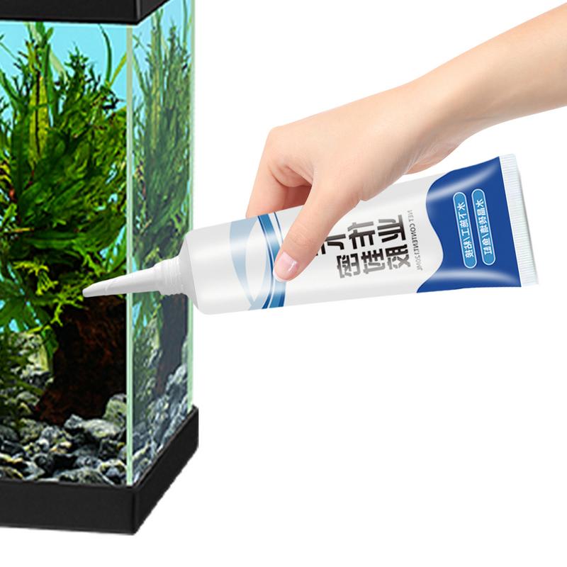 Scellant d'aquarium de sécurité Transparent, 120ml, réparation de fuite, adhésif sous-marin, scellant d'aquarium pour réservoirs de récif