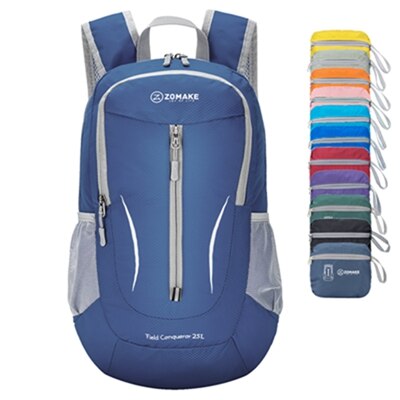 25L ZOMAKE Lightweight Packable Backpack Water Resistant Hiking Daypack, Small Travel Backpack for Women Men: jewlery blue