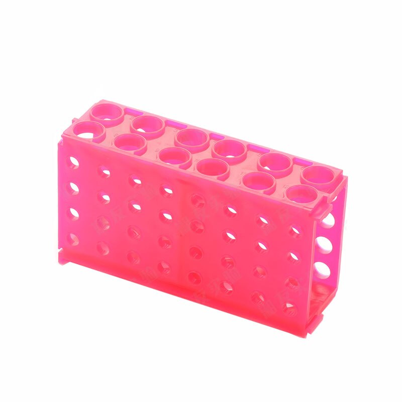 Plastic Test Tube Rack Centrifuge Tubes Rack Microtube Combo 4 Way Rack For Lab 0.5 / 1.5 / 1.8 / 10 / 15 / 50mL: Red