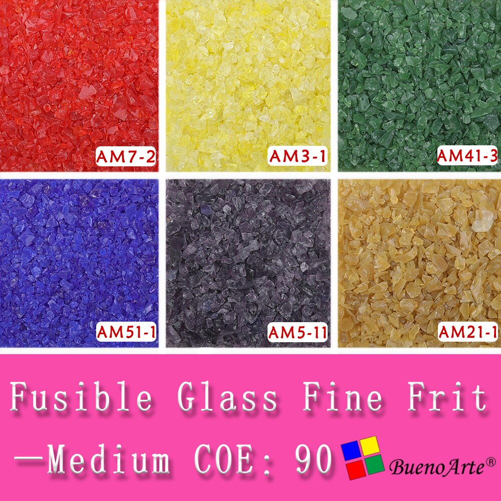 COE 90 mediu tamaño bien frita Fusible transparente color ópalo de cristal de color de puntos DIY Murano de fusión en de la serie hecho a mano