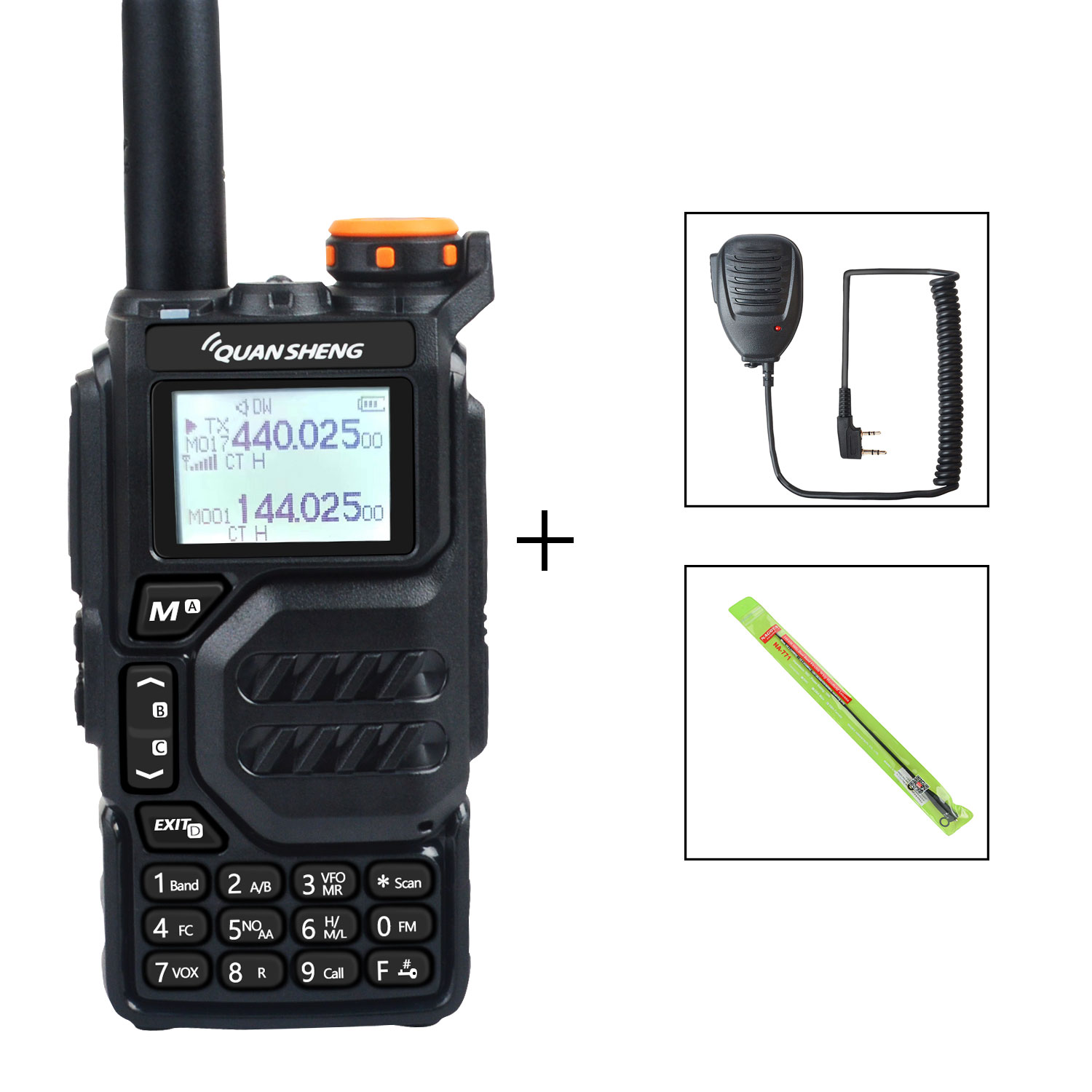 50-600 MHz RX Walkie Talkie UV-K5 Quansheng VHFUHF 136–174 MHz 400–470 MHz RX TX Sowohl DTMF VOX FM Air Band Wireless Freq Copy Radio: Rosa / BRITISH