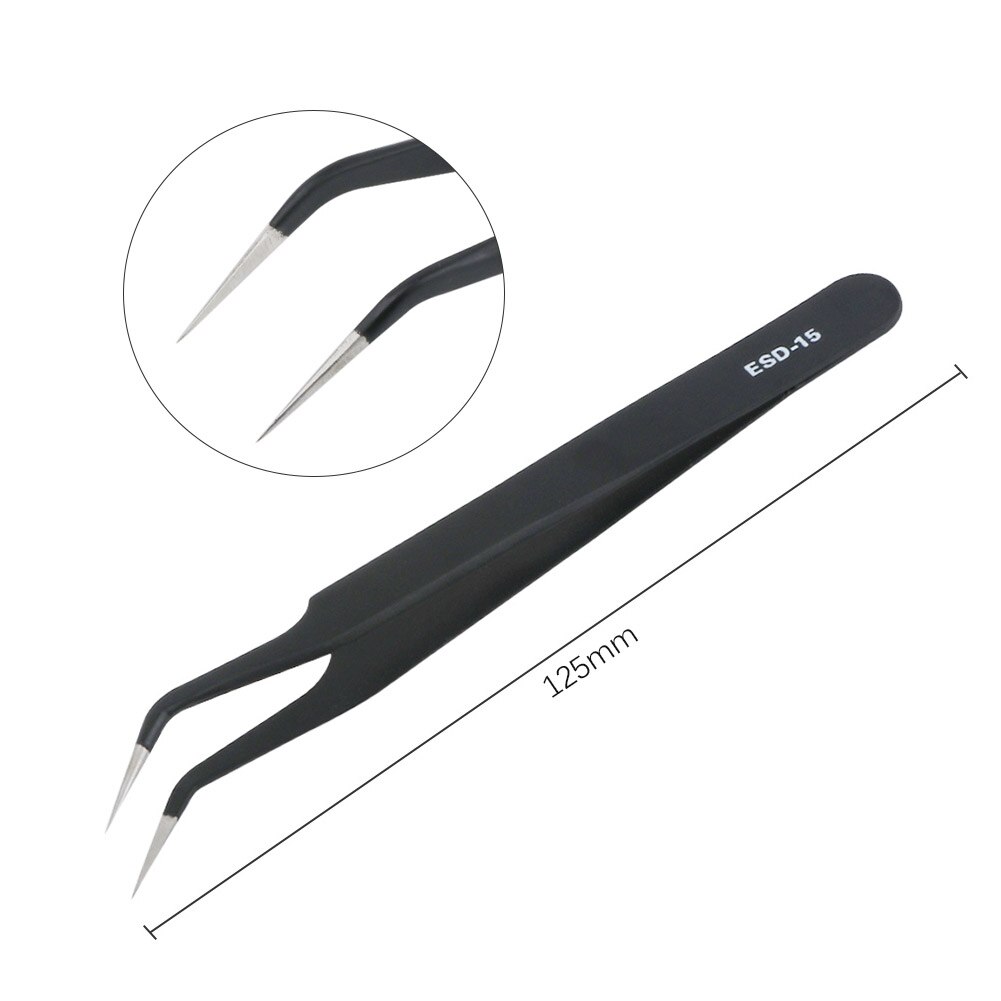 Kit d'outils de réparation pour PS4, PH00 Phillips et TR9 Torx tournevis de sécurité ESD pincettes outils d'ouverture à levier pour contrôleur de PS4 5 pièces