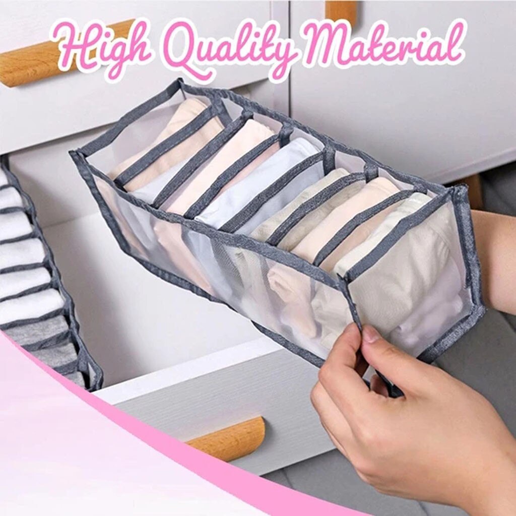 Underwear Storage Box with Compartments Socks Bra Underpants Organizer Drawers Divider Box Storage Box Cabinet Drawer Divider