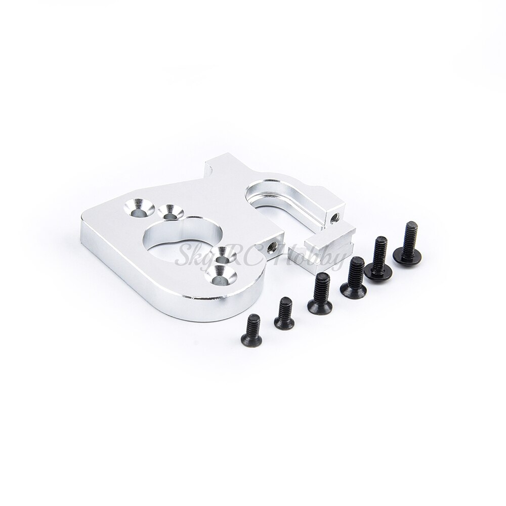 RC Auto Metall Motor- Sitz Montieren Ersatz Montage Zubehör &Ampere; 27T Ritzel Getriebe für WLtoys 1:14 1/14 144001 124018 124019 Aktualisierung Teile: Motor- Sitz Silber-