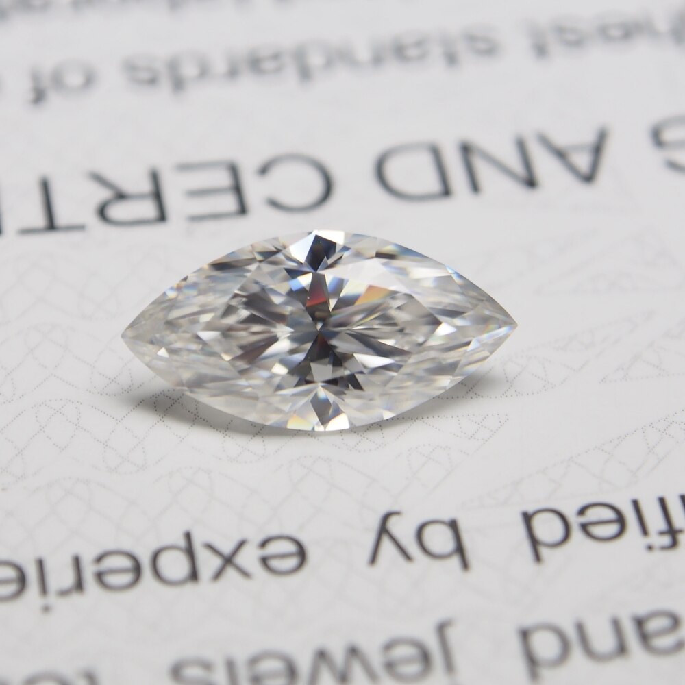 3.5*7mm marquise cut VVS Moissanite Super Wit Moissanite Diamond 0.32 voor Ring maken