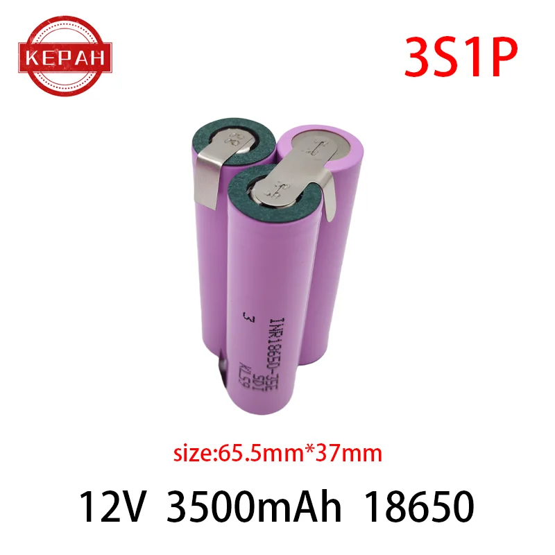 Customized5S2P 5S3P 5S4P 6S2P 8.4V 3.7V 10.8V 16.8V 18V 25.2V 18650 35E battery pack 3500mAh for screwdriver electric drill cell: SKY BLUE