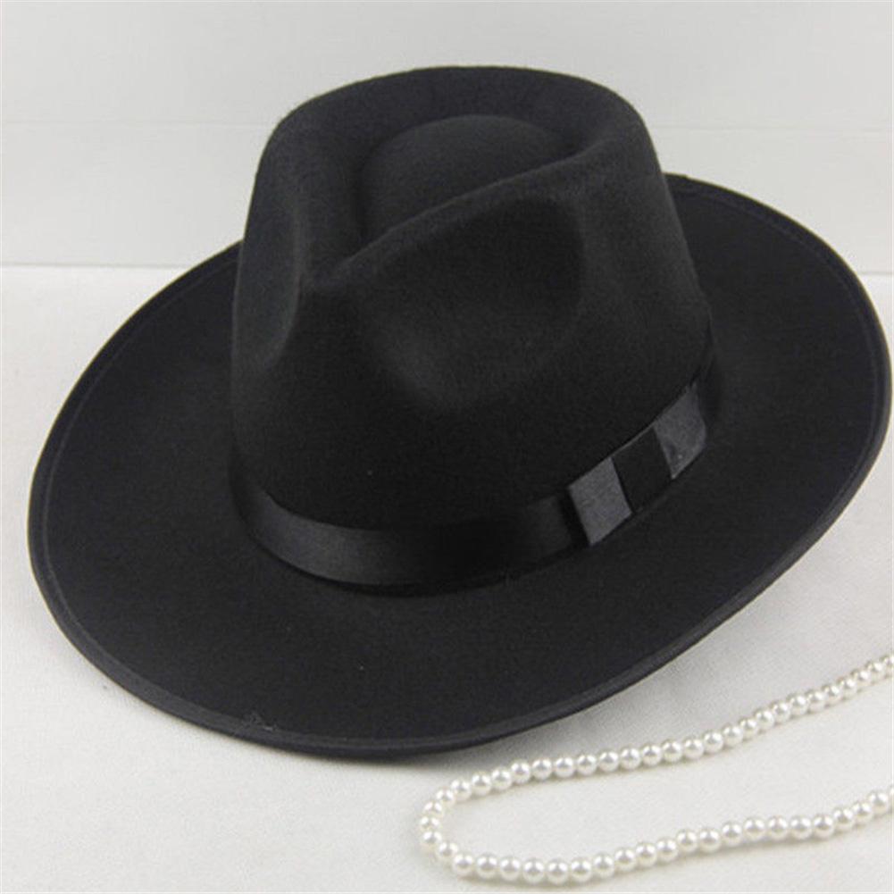 Summer Hat Sun Visor Men Women Hard Felt Wide Brim Fedora Panama Hat Autumn Vintage Cap