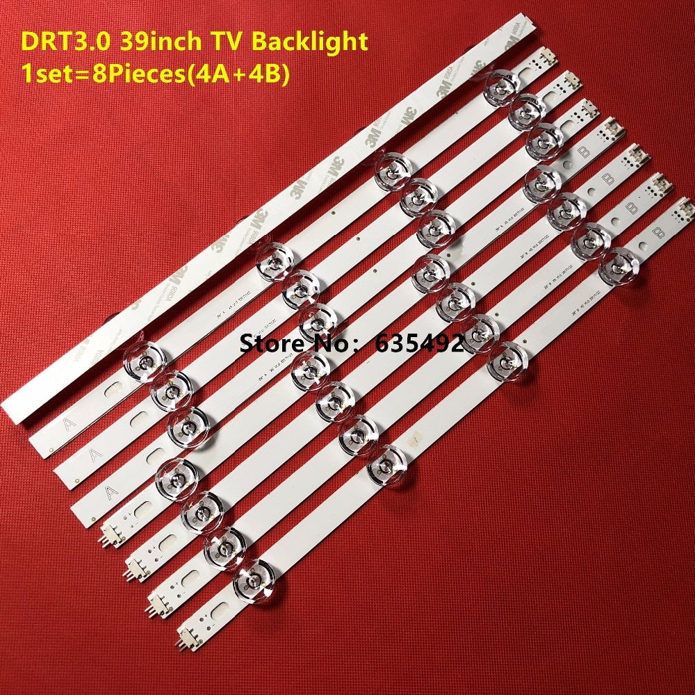 Led Backlight Lamp Strip 8 Lamp Voor Lg 39 Inch Tv 390HVJ01 Lnnotek Drt 3.0 39 "_ Een/B Type Rev01 39LB5610 39LB561V 39LB5800 39LB56