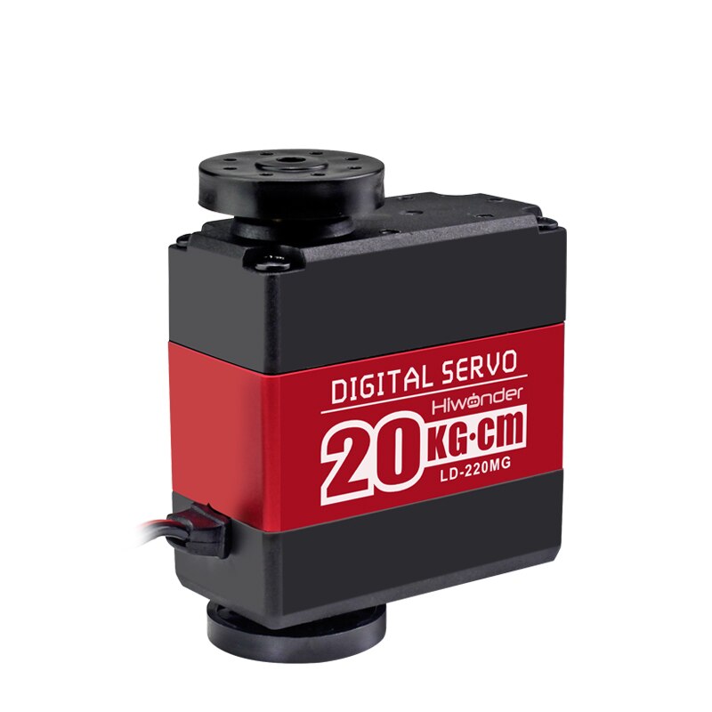 LD-220MG 20KG high torque full metal gear metal shell 2-axis digital servo for DIY robot