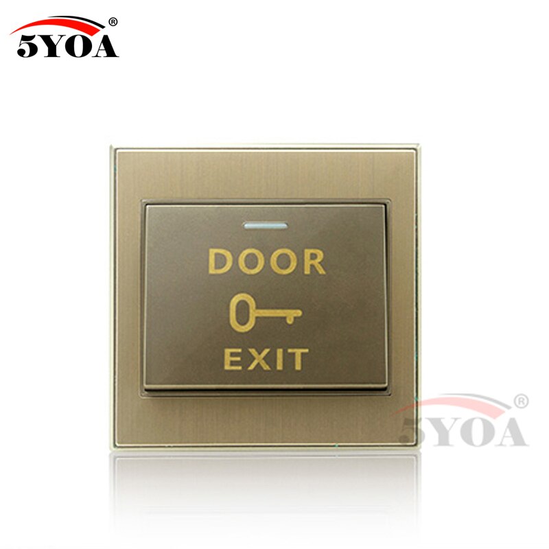 5YOA Door Exit Button Release Push Switch for access control systemc Electronic Door Lock NO COM lock Sensor Switch access push: K9Button