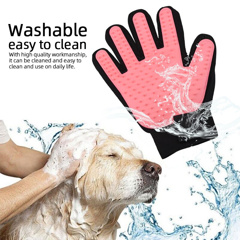 Hundesalon Handschuhe für Katzen Hunde Haustier Pinsel Handschuh für Katze Hund Haar Entferner Bürste Hund Deshedding Reinigung Kämme Massage handschuhe
