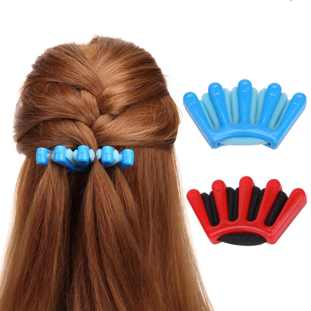 Charmante Franse Stijl 1 pcs Vrouwen Meisjes DIY Spons Haar Braider Vlecht Haar Twist Vlechten Tool Hair Styling Tools