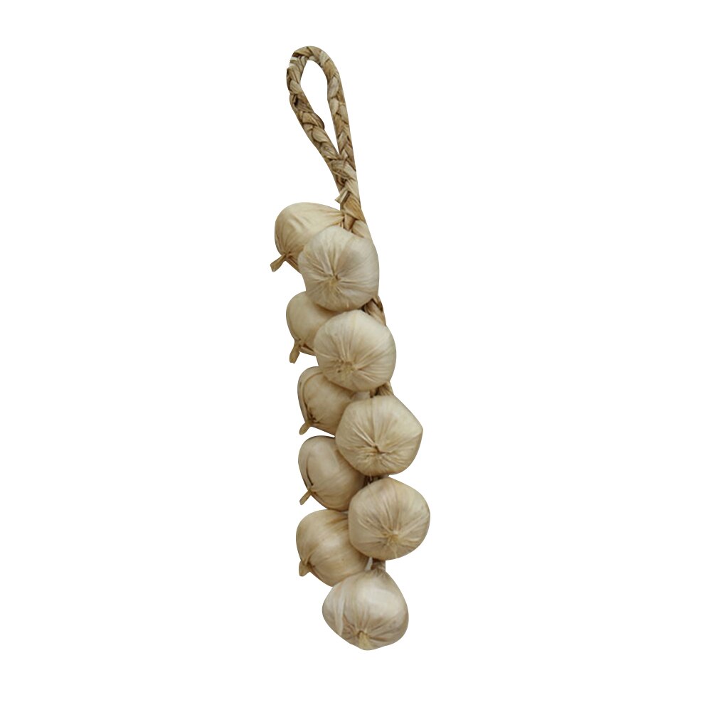 Kunstmatige Fruit Schuim Groente Maïs Peper Knoflook Opknoping Photo Prop Home Decor: White Garlic