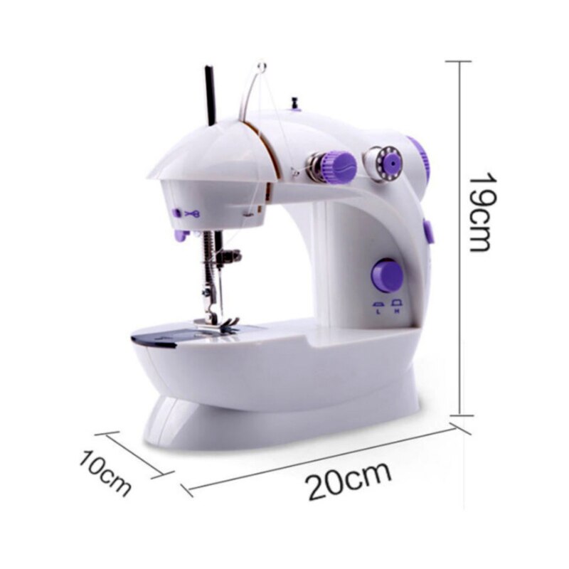 Mini Electrical Sewing Machine Household Portable Sewing Tailor With Lamp Thread Cutter Dual Speed Adjust Desktop Sewing Machine