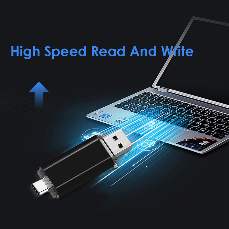Multifunktionales otg 2 in 1 typ-c usb-Stock 128gb cle usb-Stock 8/16/32/64 gb usb-Stock für telefon