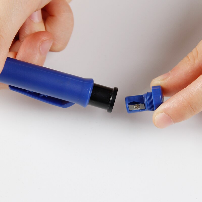 Solid snickare pennsats träbearbetningsverktyg mekanisk penna 5 färger refill konstruktion jobb verktyg snickeri märkning ritare