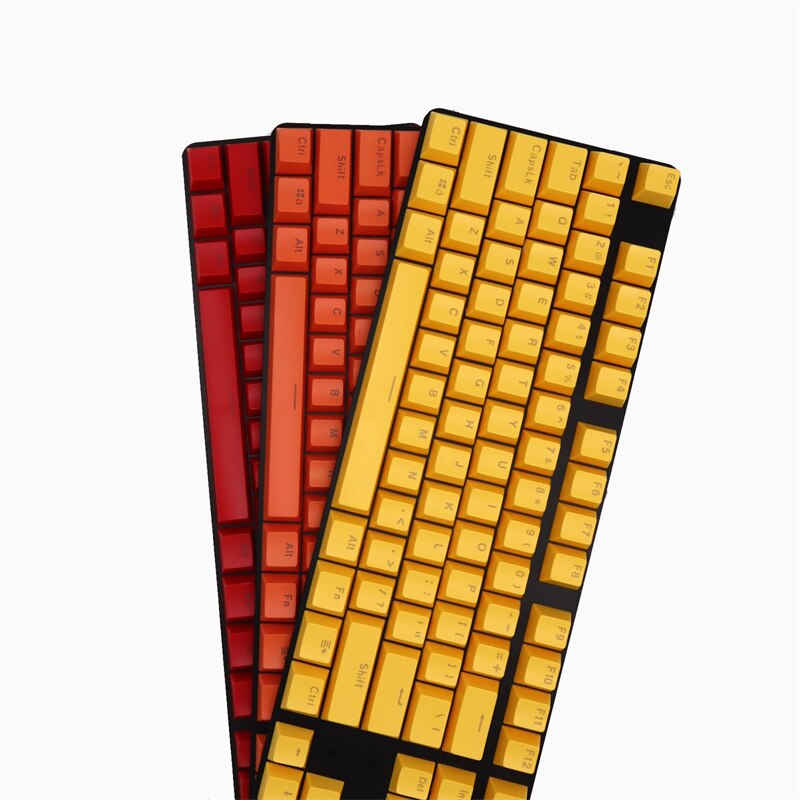 Doubleshot ABS Mechanical Keyboard Keycaps for Cherry Mechanical Keyboard Accessories 104Key Universal Ergonomic Backlit Key Cap