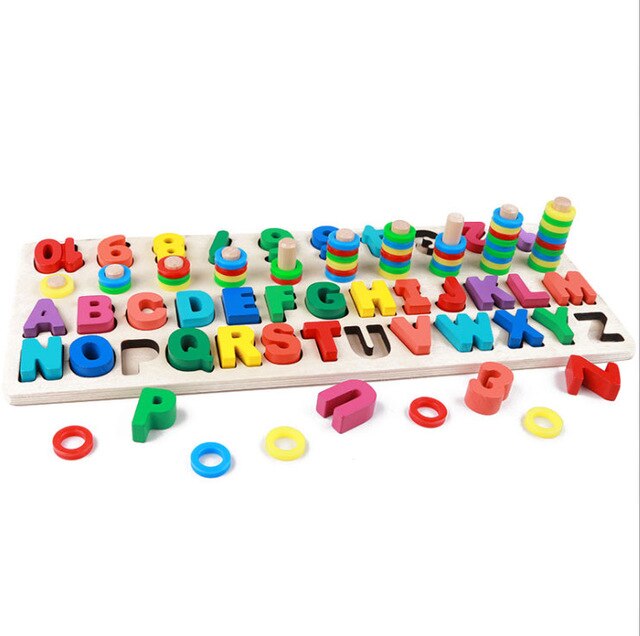 Kinder Eduactional Spielzeug Multi-funktion Geometrische Form Kognition Spiel Baby Frühe Bildung Lehrmittel Math Spielzeug Für Kinder: New Number letter