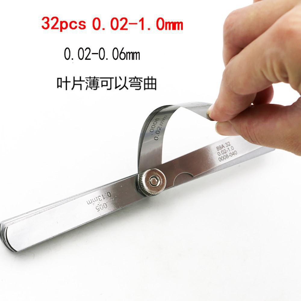 Sistema Métrico británico medidor de espesor de 0,02-1,0mm, 32 unidades
