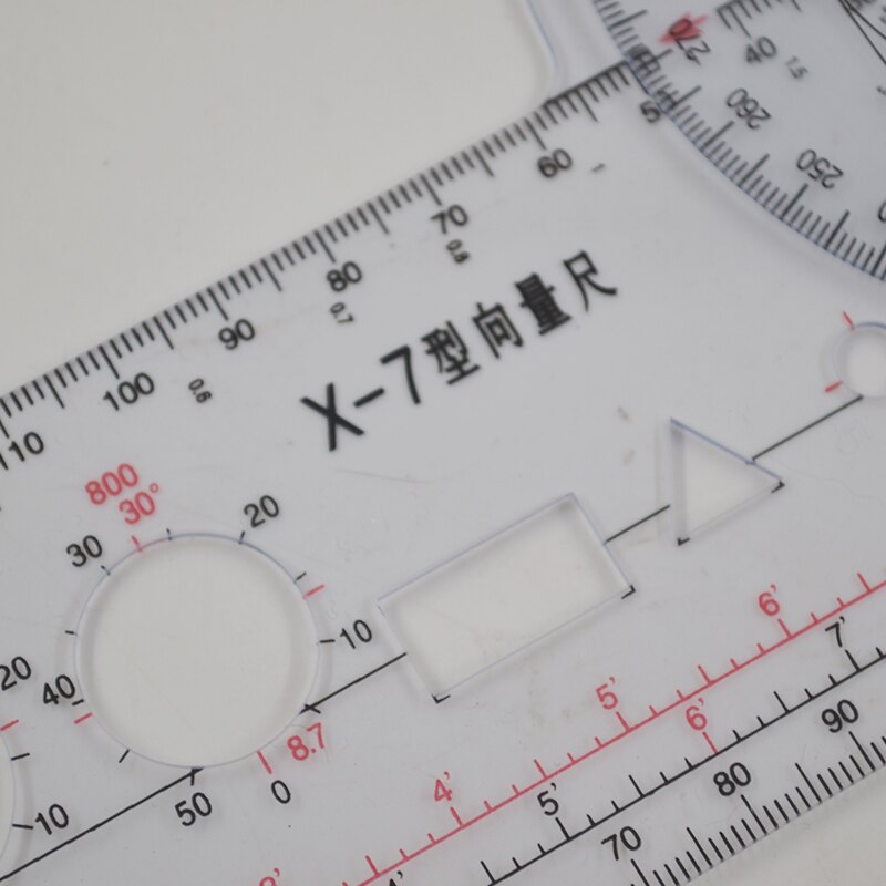 Vector ruler X-7/X-8 flight ruler Multi-function navigation pilot ruler Civil aviation Navigation ruler