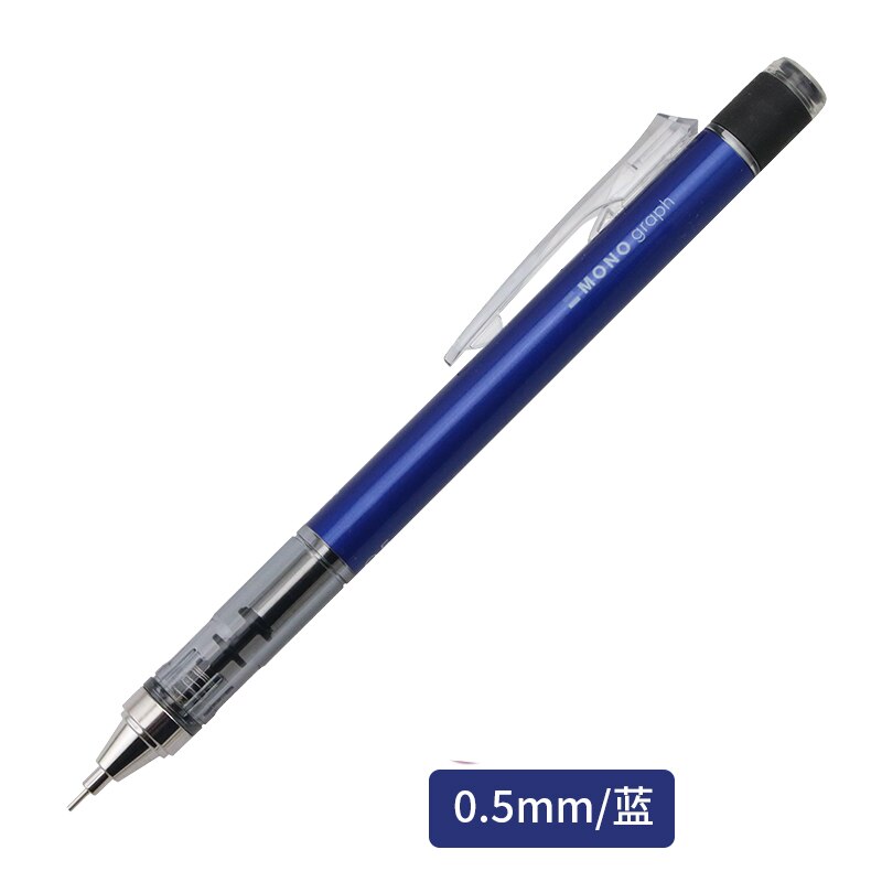 Tombow Mono Graph Mechanical Pencil 0.3mm 0.5mm Drawing Pencils Japanese Stationery DPA-131 DPA-132: 0.5mm blue