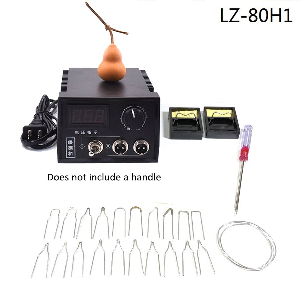 Domestica 60W Digital Display Pyrography Machine Gourd Wood Burning Soldering Irons Pen Craft Tool Kits Pyrography Machine Kit: LZ-80H1 not handle