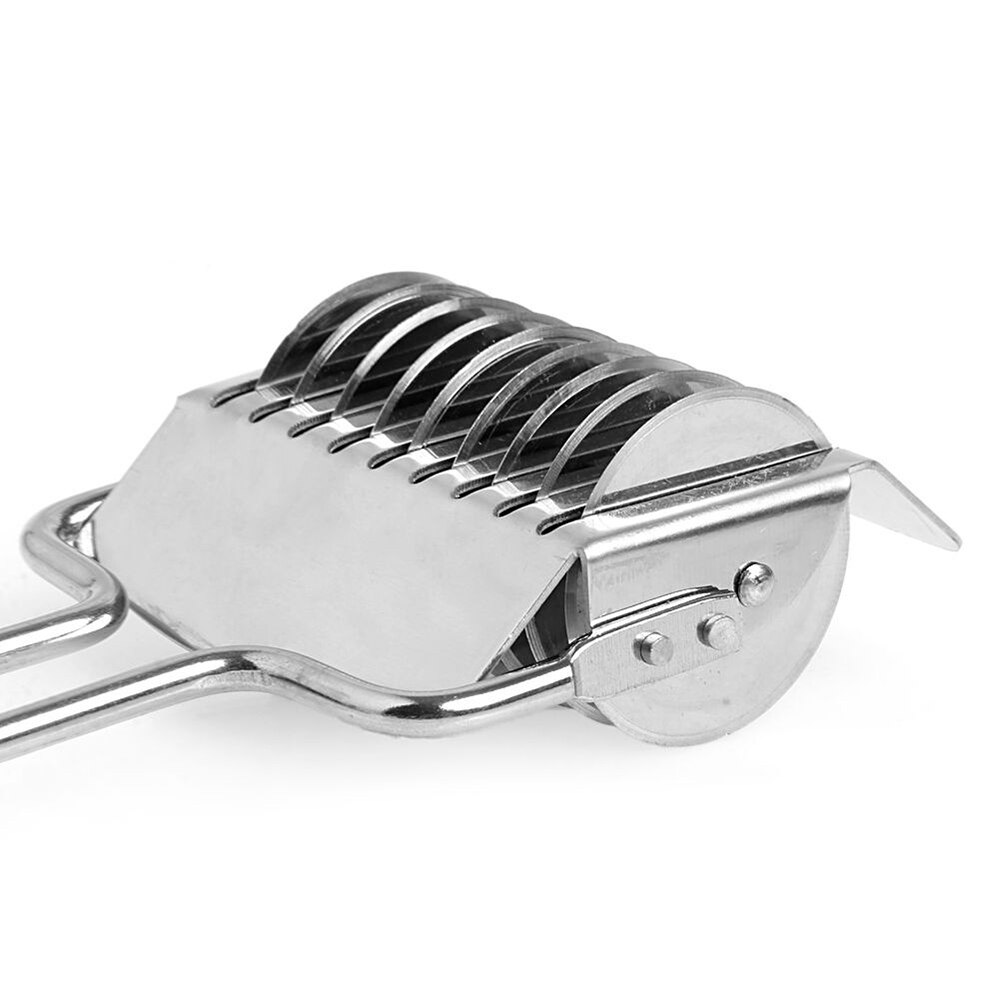 Roestvrij Staal Noodle Rooster Roller Deeg Cutter Pasta Spaghetti Maker Gebak Groente Rolling Slicer Keuken Koken Gereedschap