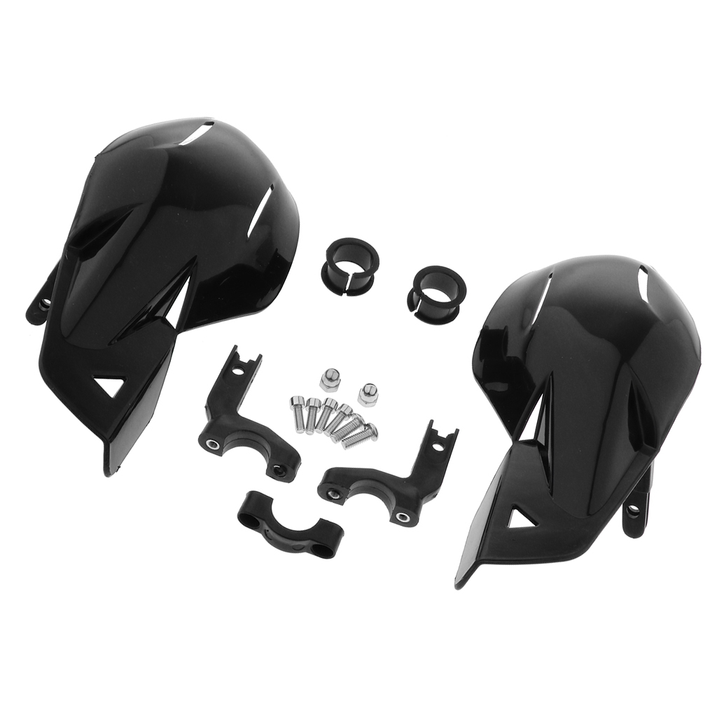 1 Pair Universal Handlebar 7/8 inch Hand Guards Handguard Windshield Wind Cold Protector for ATV Dirt Bike Motocross - Black