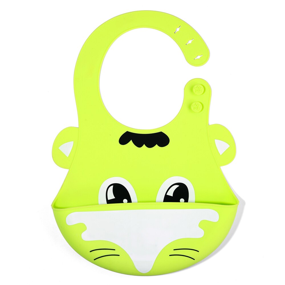 Søte låve spedbarn baby smekker myke silikon smekke vanntett spytt dryppende smekker