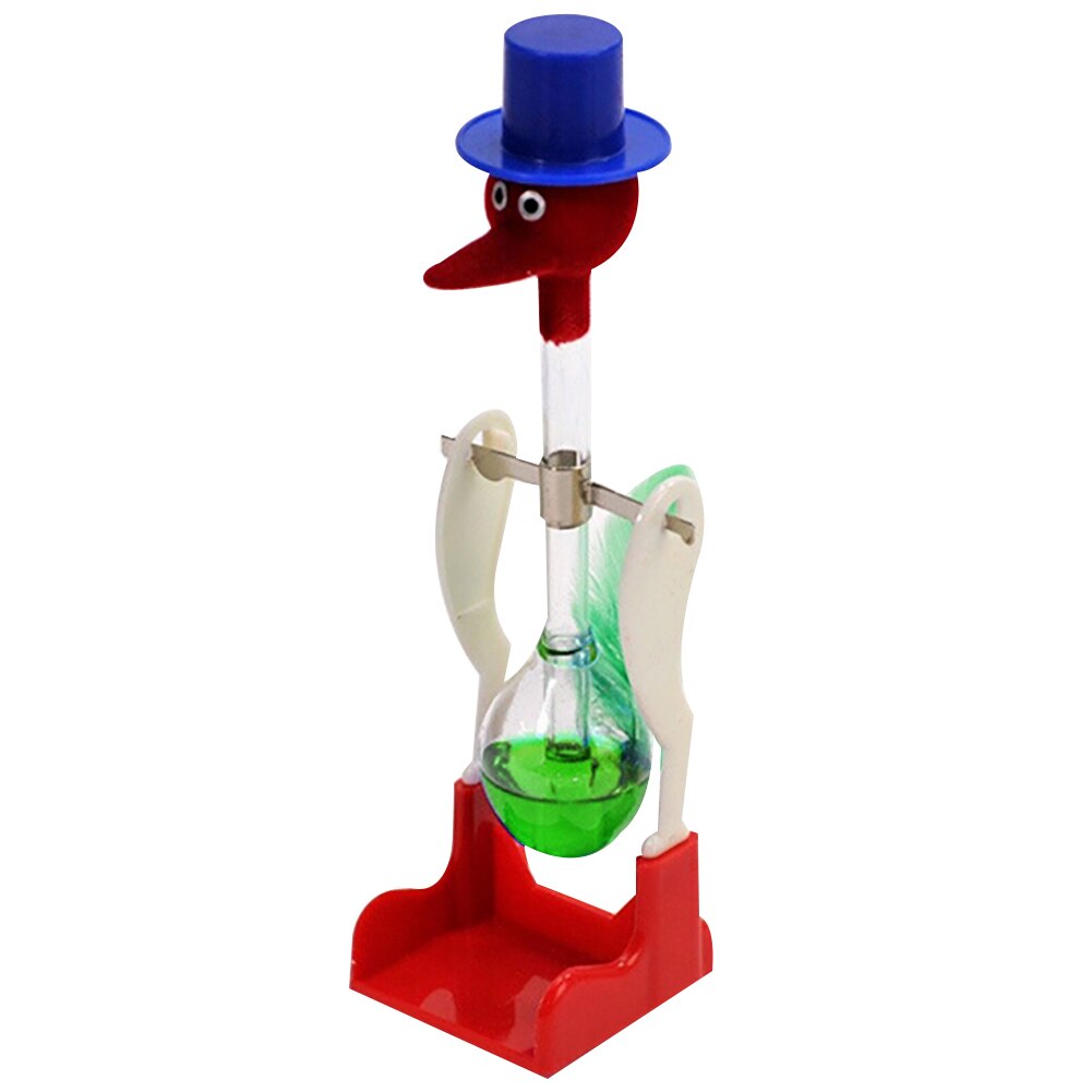 Non-Stop Liquid Drinking Glass Lucky Bird Duck Bobbing Magic Prank Toy Teach Them Physics Eco-friendly and Safe: Gn