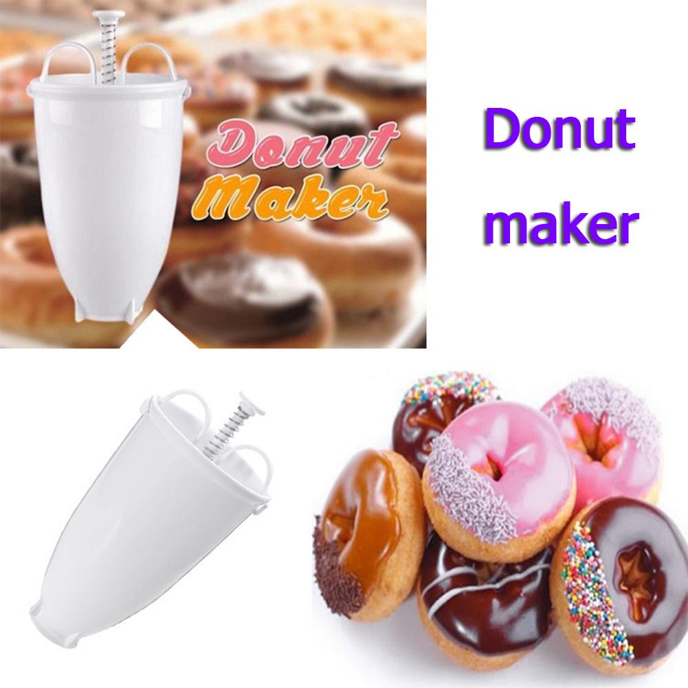 Plastic Donut Maker Dispenser Doughnut Maker Artifact Fry Arabic Waffle Doughnut Cake Light weight Fast Portable Pastry Tool
