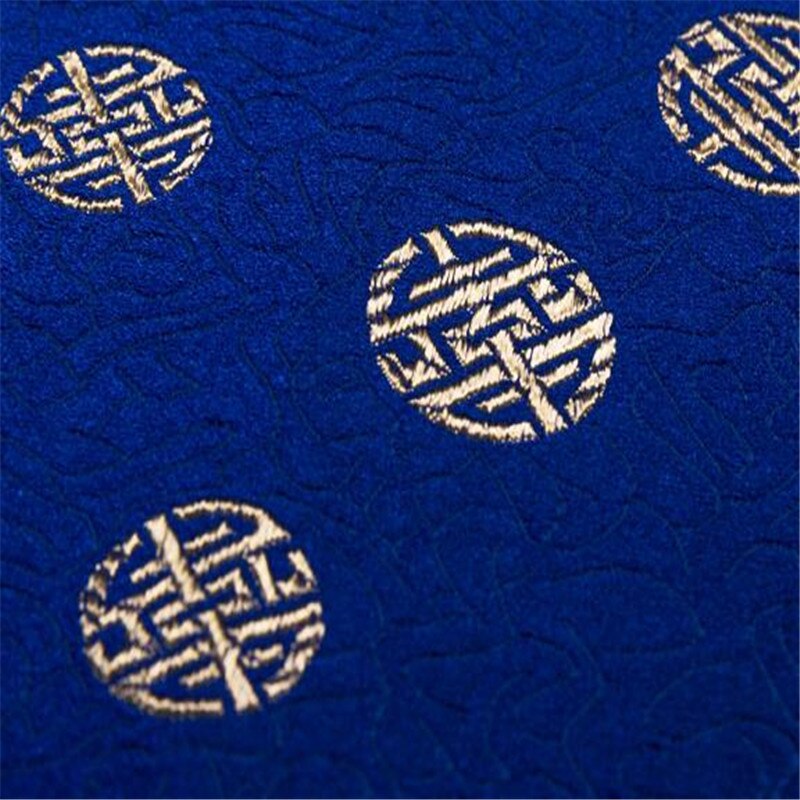 Jacquard tela en poliéster brocado chino tradicional significado tela para hacer hermosa billetera