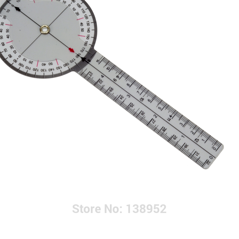 Multi-Ruler 360 Degree Goniometer Angle Spinal Ruler cm/inch PVC
