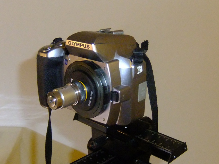 4x objektivlinser 20.2mm og aluminiumsadapterringmontering til mikroskop objektivlinser rms til  m42 brug på digitalkamera