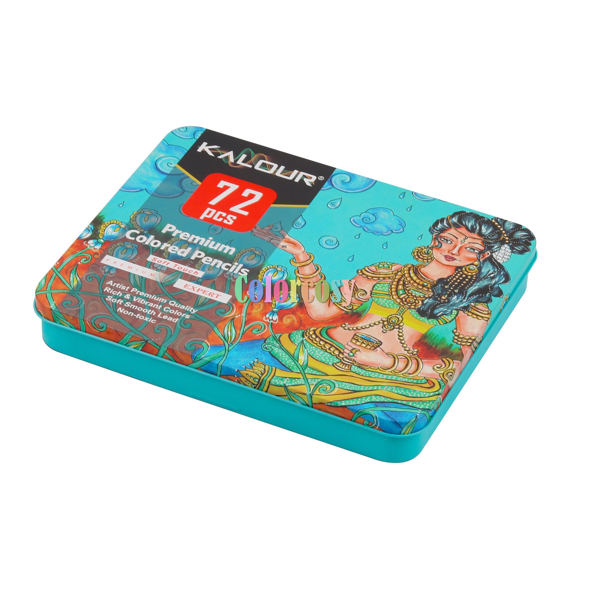 Kalour-lápices de colores al óleo profesionales, juego de 72 colores, núcleo suave con colores vibrantes para artistas, Ideal para adultos, artistas principiantes