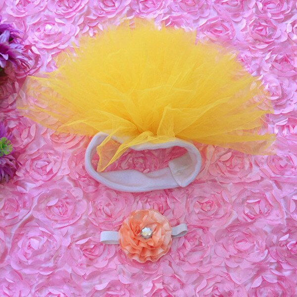 0-3 m tutu rok baby is 12 soorten kleur van een buste van nepotisme hoofdtooi bloem mode creatieve fotografie kleding pictures: Goud