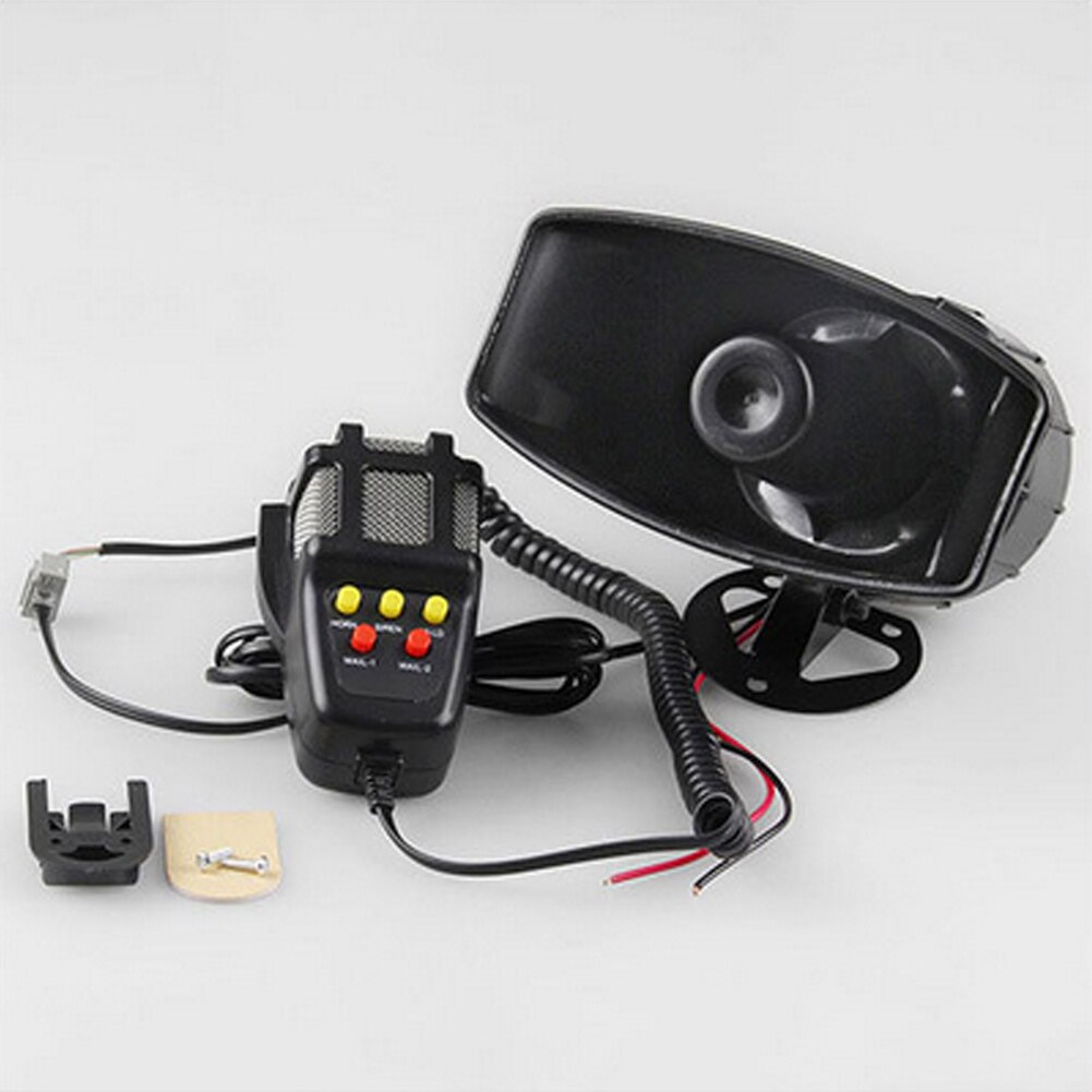 Haut-parleur étanche 12V 60W 300db, pour voiture, véhicule, enregistrement, sirène, klaxon avec micro: Default Title