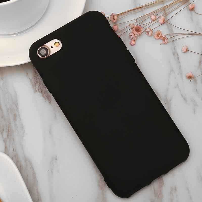 Luxe Matte Black Zachte Siliconen Telefoon Case Voor Iphone X Xr Xs Max 5 5S Se 6 6S 7 8 Plus 11 Pro Max 6.5 "Cover Coque Fundas: For iphone 11