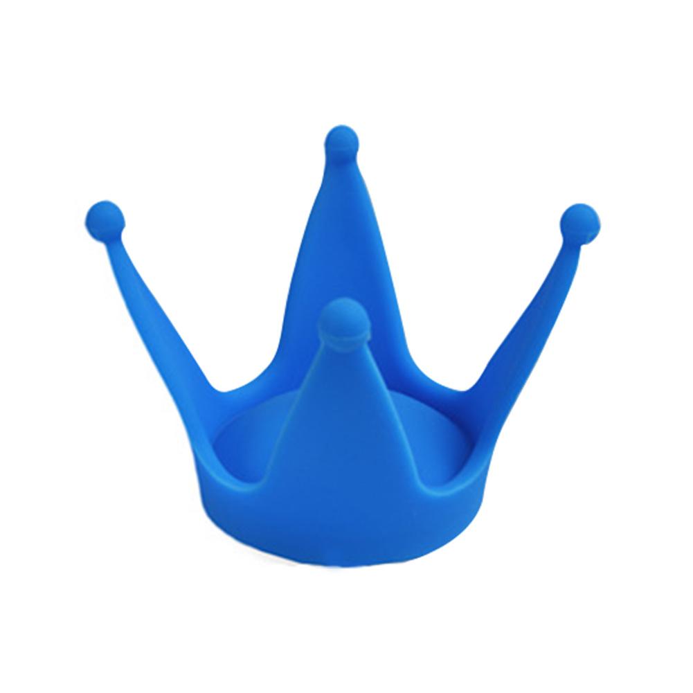 Cuernos para cascos de motocicleta universales, decoración de cascos de plástico suave, corona, 1 Uds.: Blue