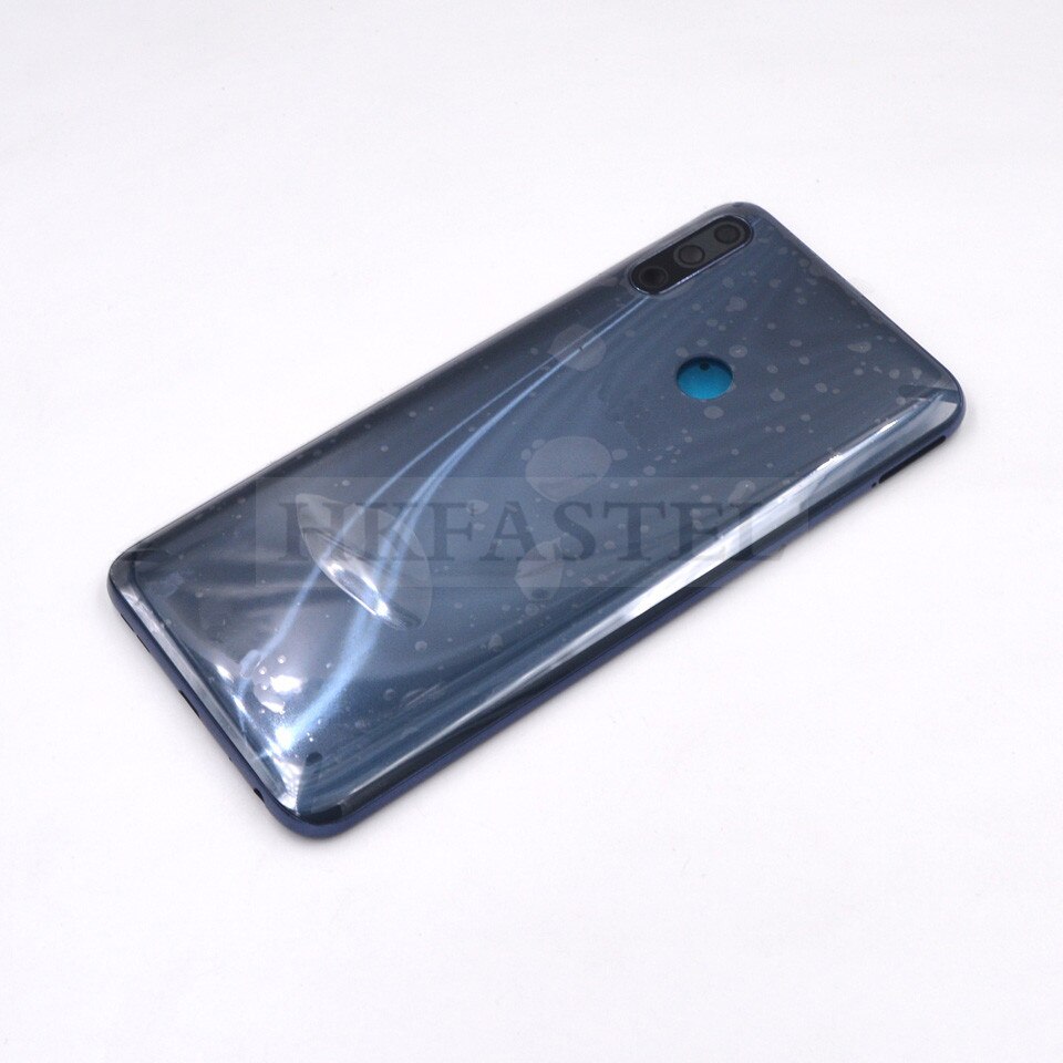 Novo original zb631kl habitação para asus zenfone max pro (m2) zb631kl voltar bateria porta capa sim cartão sd bandeja botão de volume de energia: Back Cover Blue