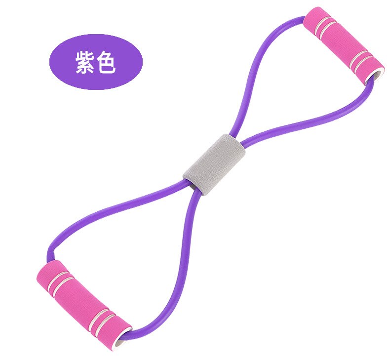 Gym 8 Word Elastic Band Chest Developer Rubber Expander Rope Sports Workout Resistance Bands Fitness Equipment Yoga Training: 4