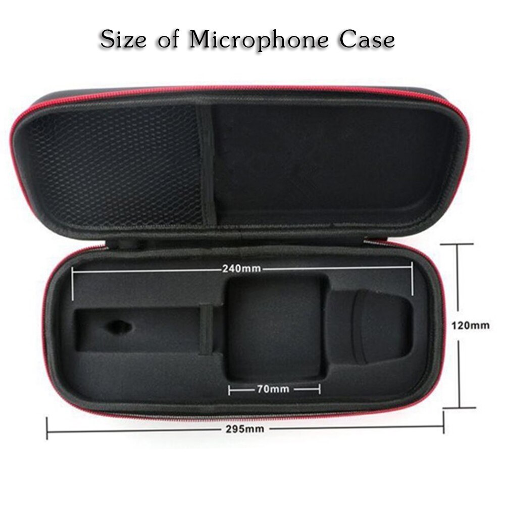 Caja de almacenamiento de micrófono multifunción WS858 E106, compatible con una variedad de modelos de micrófono