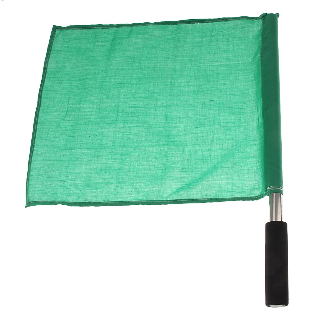 MagiDeal professionioanl 1Pc bandiera palmare atletica bandiera arbitro in acciaio inossidabile bandiera segnale pista e campo 4 colori scegli: Green