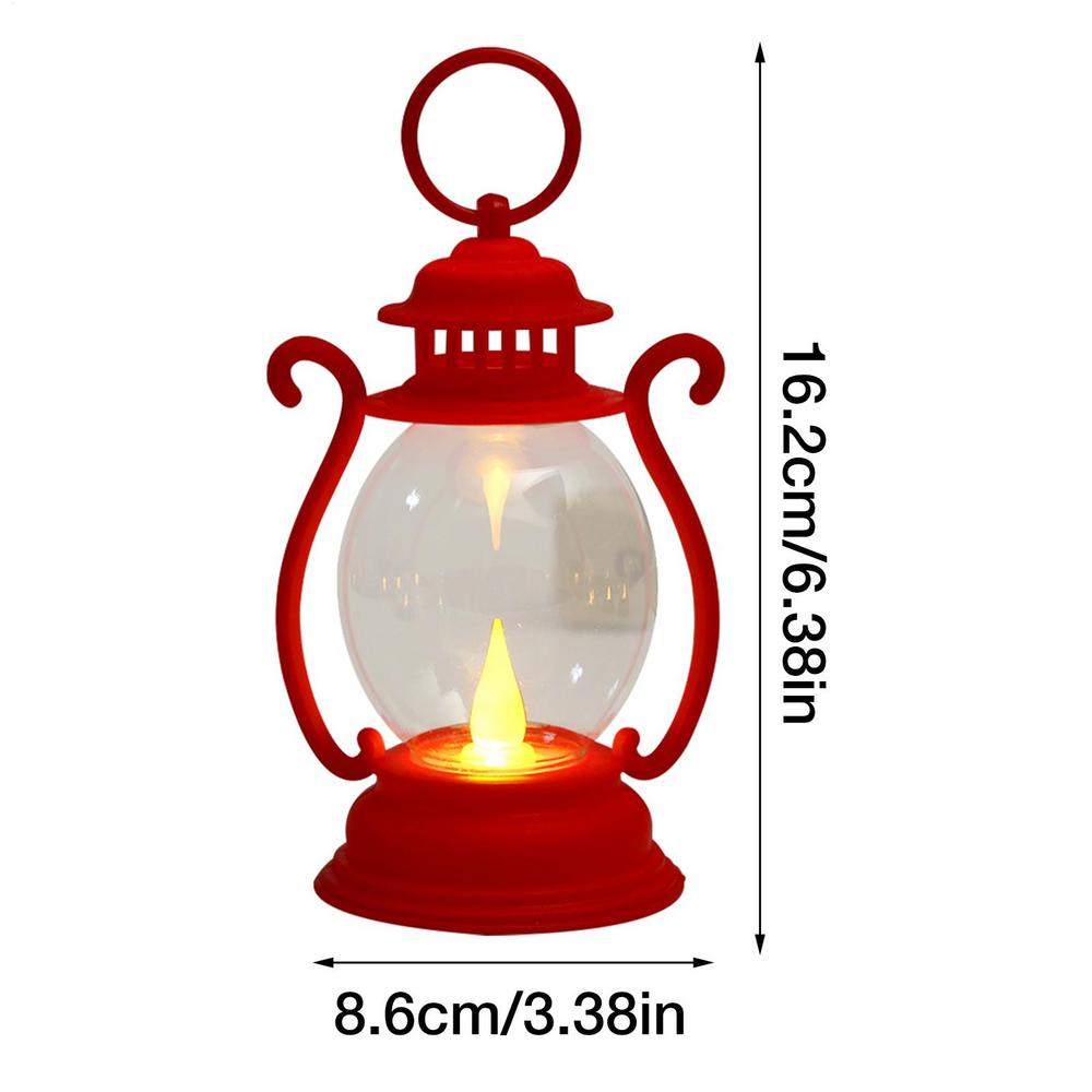 Portable LED Vintage Lantern Indoor Decor Lights Battery Powered for Home Xmas Year Navidad Ornaments: 5 W