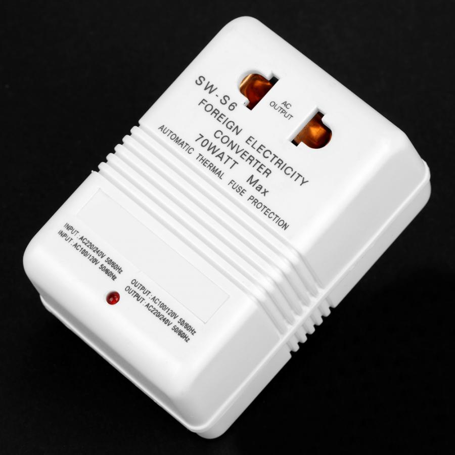 70W 110/120V to 220/240V Step-Up Down Voltage Converter Transformer Travel Dual Channel Voltage Power Converter